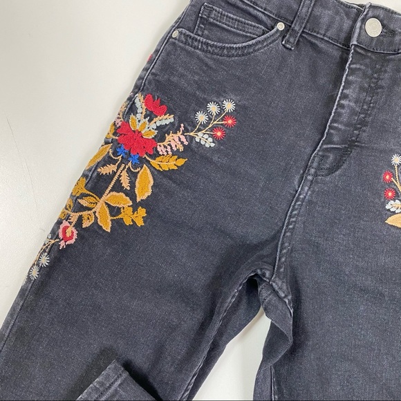 TOPSHOP Jamie Moto Embroidered High Waist SOLD - Picture 3 of 11